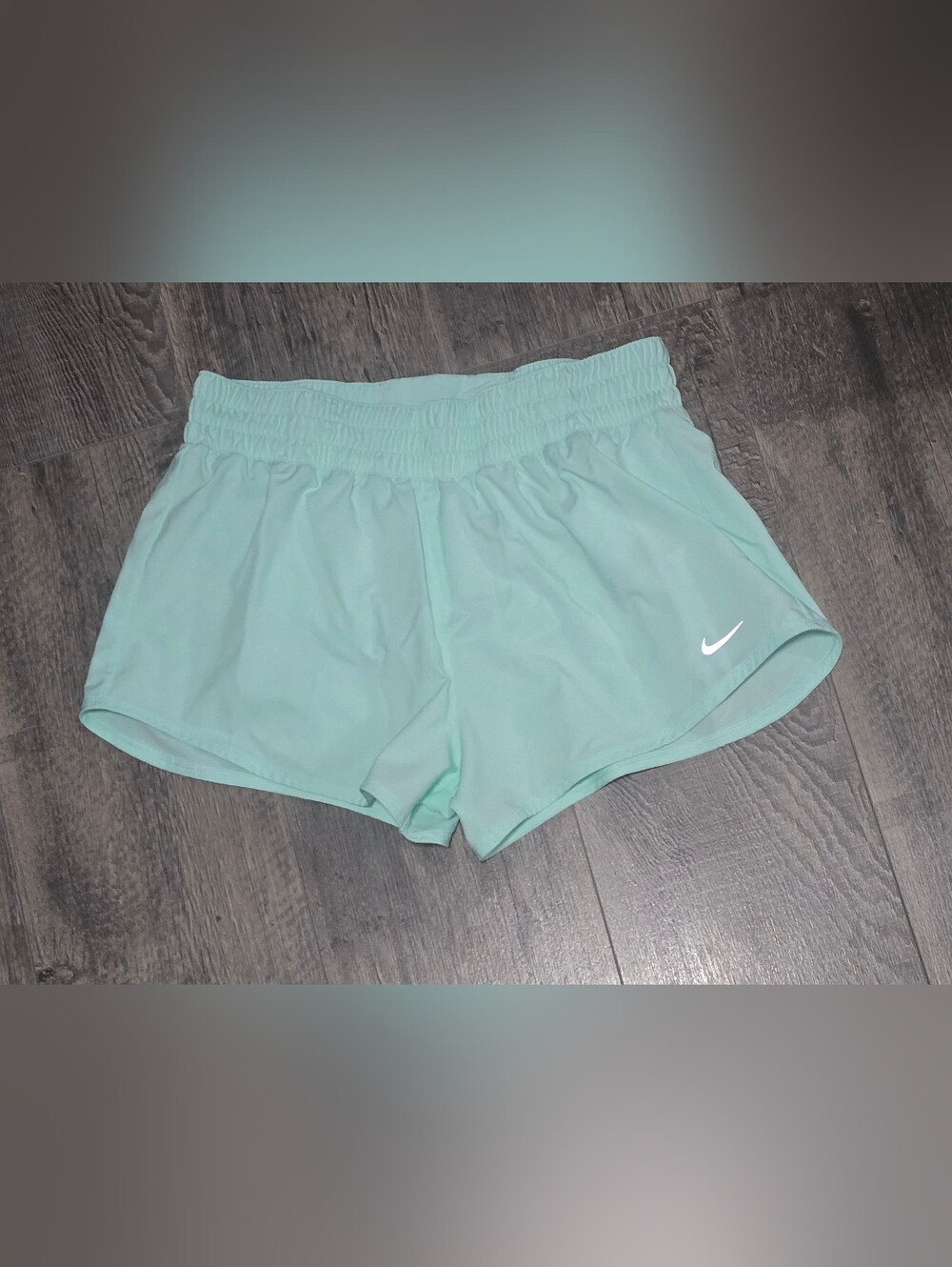 Nike Women's Mint Green Athletic Running Shorts